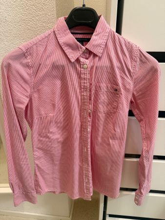 Tommy Hilfiger Bluse XS rot gestreift
