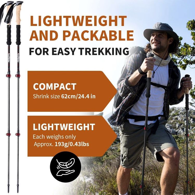 MX-2 PRO Trekkingstöcke Mit X-Carbon-Technologie – Ultraleicht & Extrem Stabil