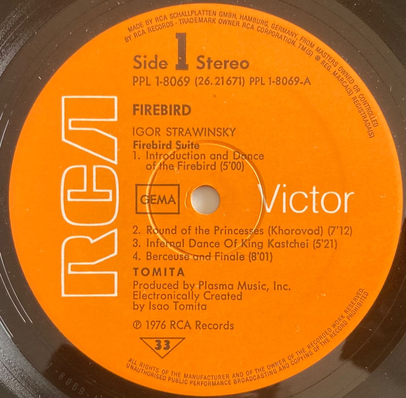 Dischi in vinile: TOMITA - FIREBIRD – Usato da Poliez-Pittet venduto da Newtown-Records 2
