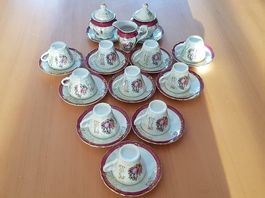 12-teiliges Espresso-Set mit 2 Zucker- 1 Rahmdose.