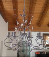 Kronleuchter 8 flammig Kristallglas chrom