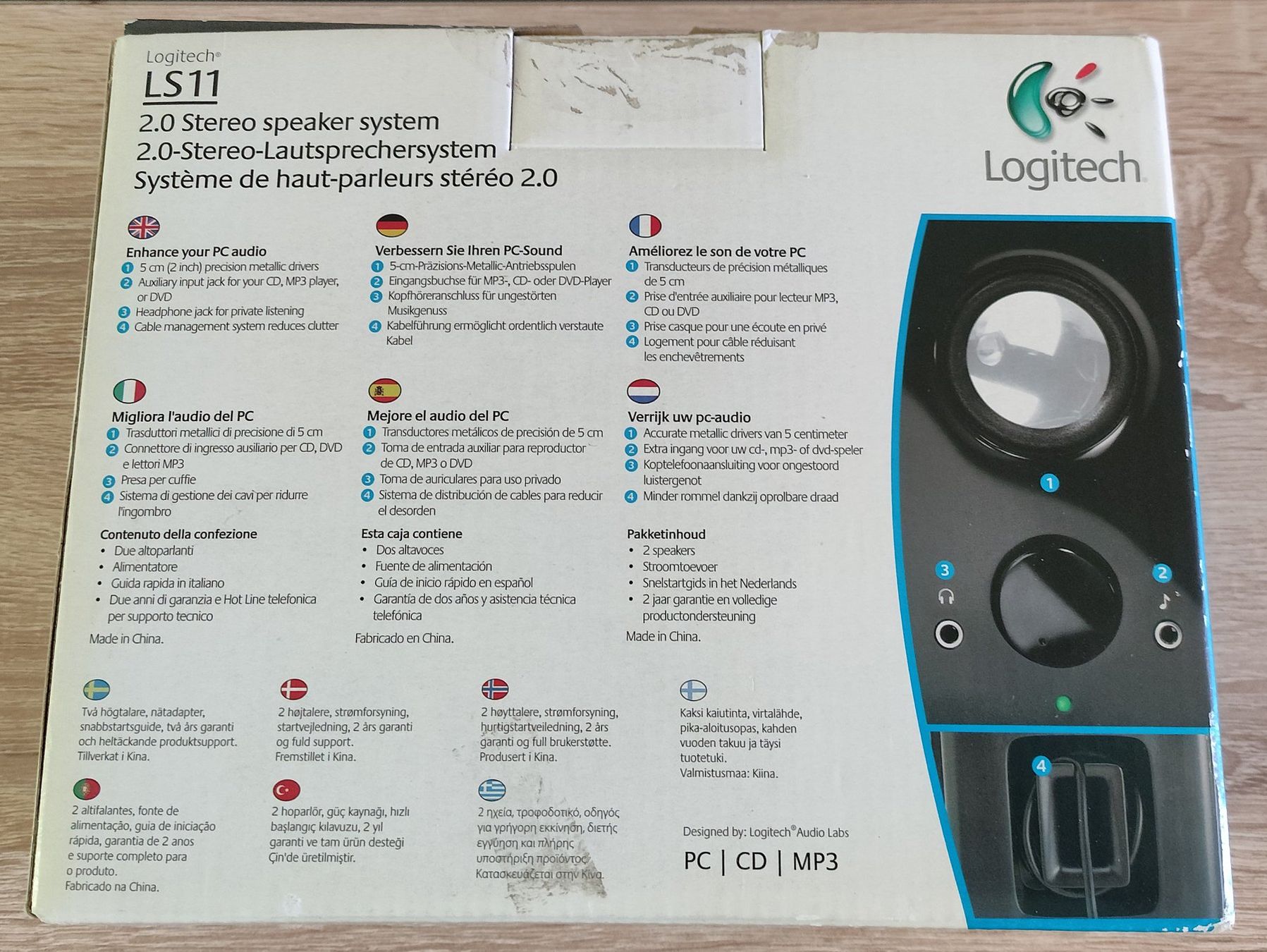 Logitech Casse acustiche: Systeme de haut-parleurs stéréo 2.0 LS 11 Logitech – Usato da Grandson venduto da proekt 4
