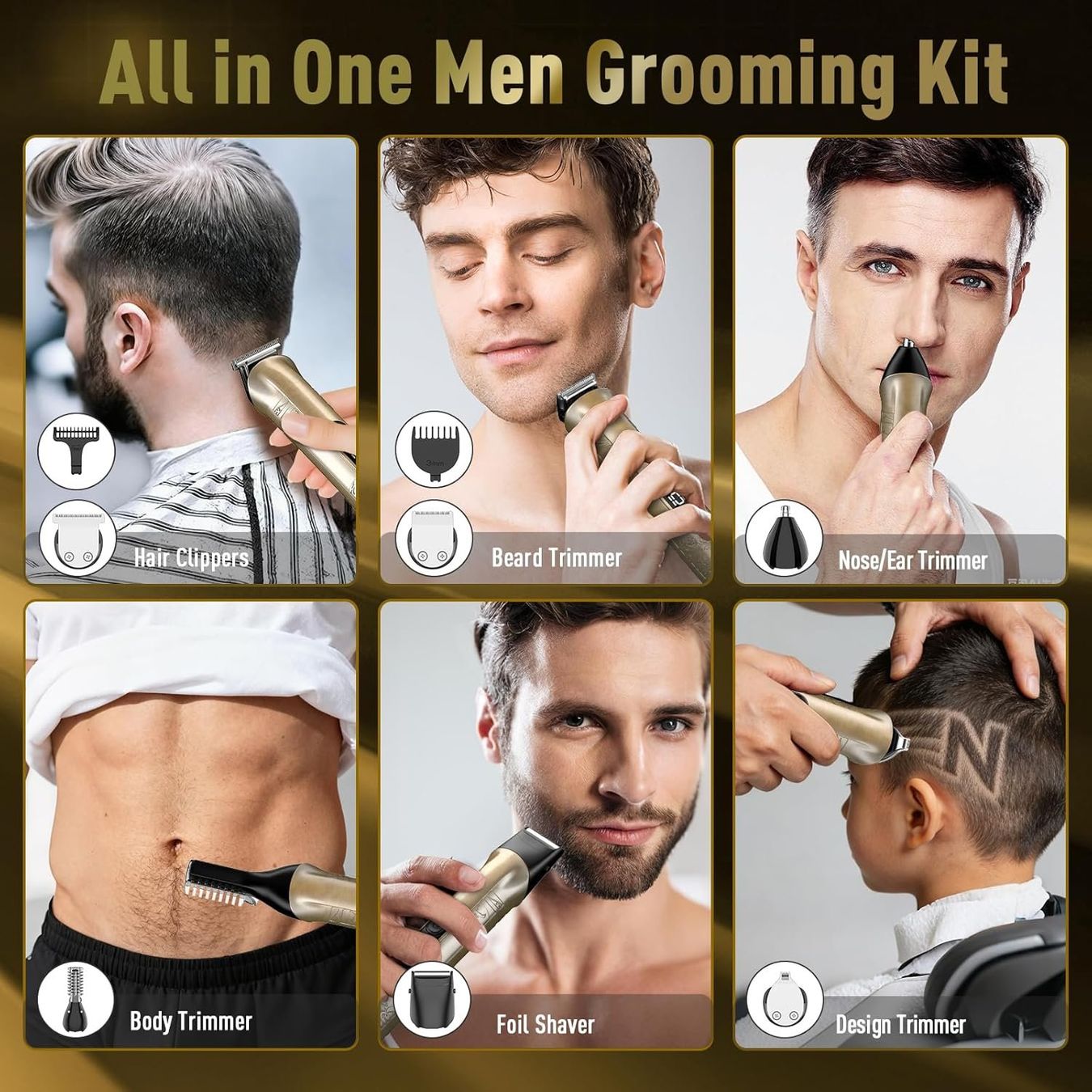Prodotti per la cura & articoli per la pulizia: Haarschneider Herren 17in1 Barttrimmer Set – Nuovo e nell'imballaggio originale da Suhr venduto da TradeMasters 2