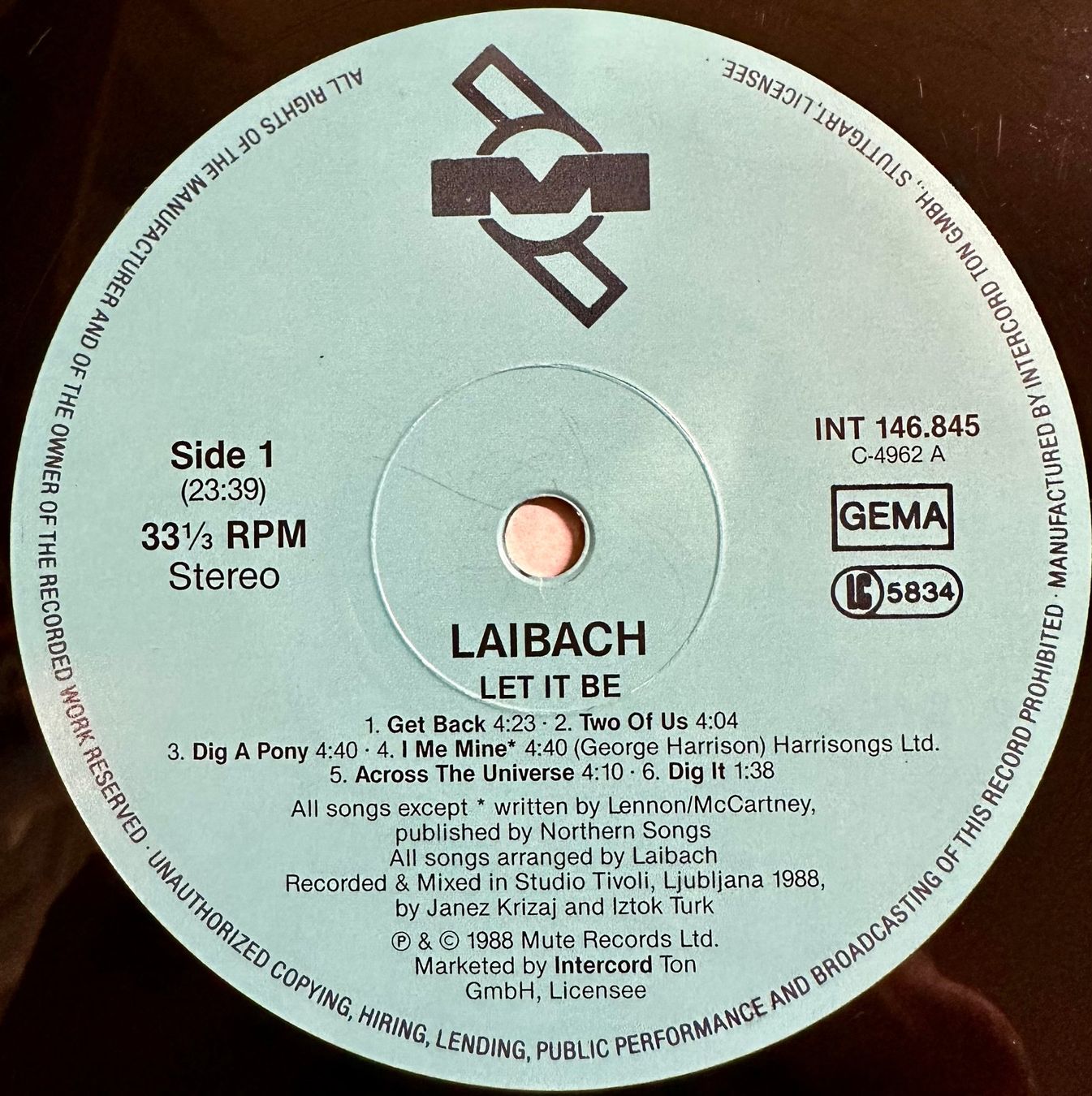 Dischi in vinile: Laibach - Let It Be // LP: VG+; Sleeve: VG+ – Usato da Zürich venduto da saltbee 2