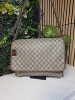 Tasche Gucci monogram braun Leder gute Zustand