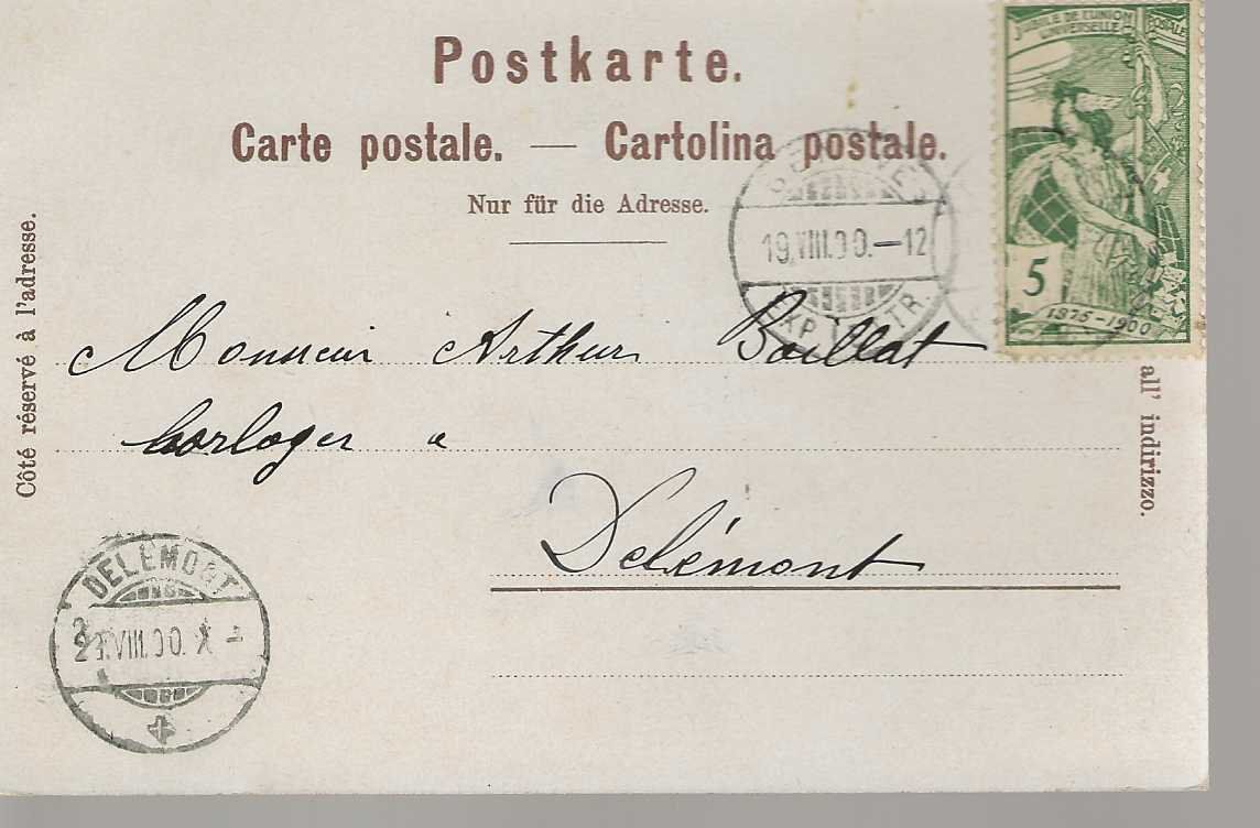 Cartoline postali: carte postale Genève – Usato da Sorvilier venduto da carose01 1