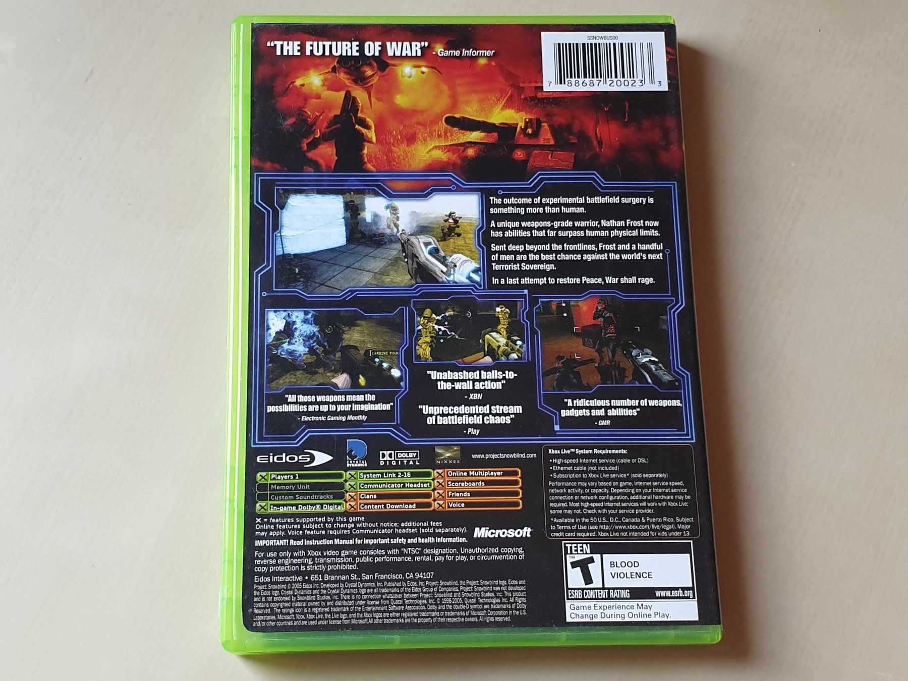 Microsoft Giochi: Project Snowblind NTSC – Usato da Stansstad venduto da collectorsshop 1