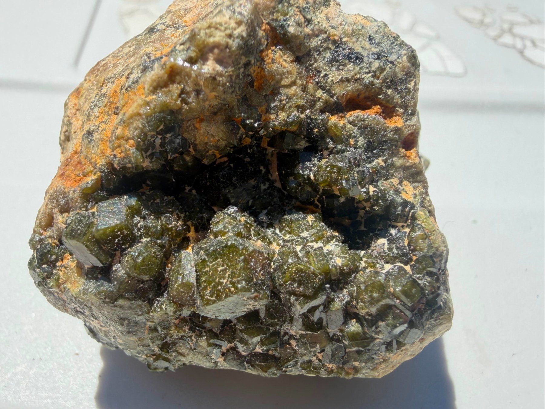 Mineralien & Heilsteine: Demantoid from Namgar Mine, Usakos, Karibib, Namibia – Gebraucht aus Figino von minshop 4