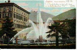 Lugano, Piazza Berndoria 1904