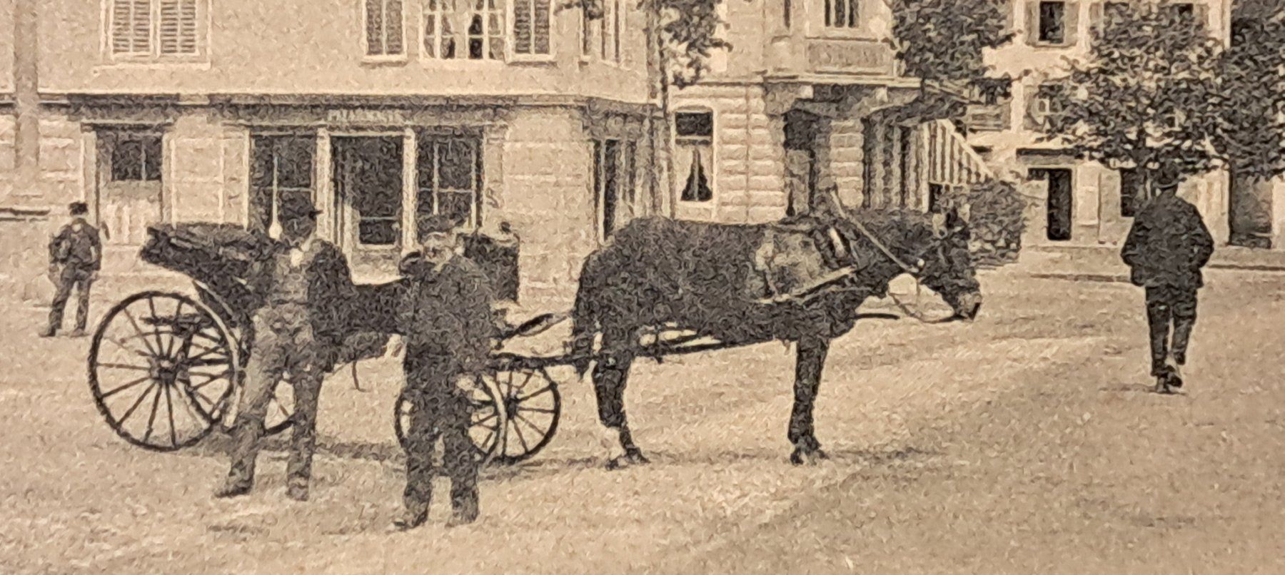 Cartoline postali: BRUNNEN - PFERDEKUTSCHE - ANIMIERT – Usato da Ponto Valentino venduto da giorgia06 1