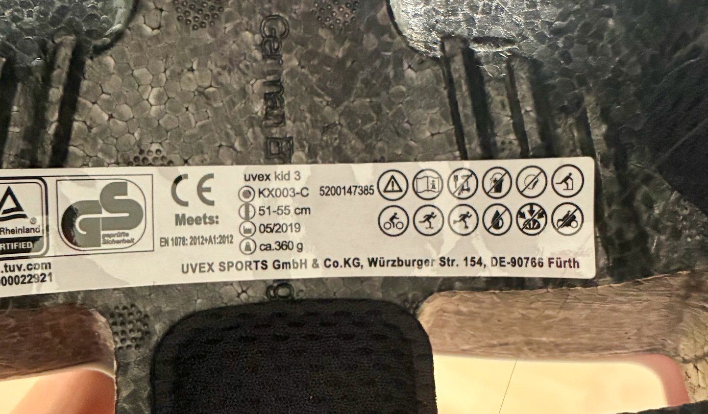 Caschi: Uvex Kid 3 Fahradhelm – Usato da Kloten venduto da Photo_Fan 3