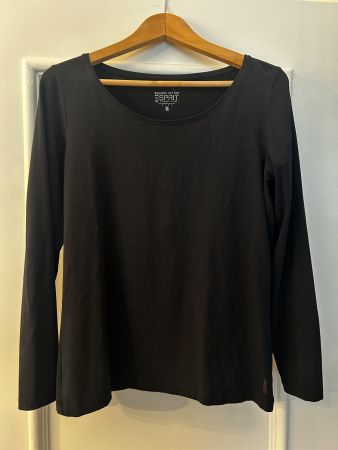 ESPRIT Langarm-Shirt: Gr. M, black, Baumwolle