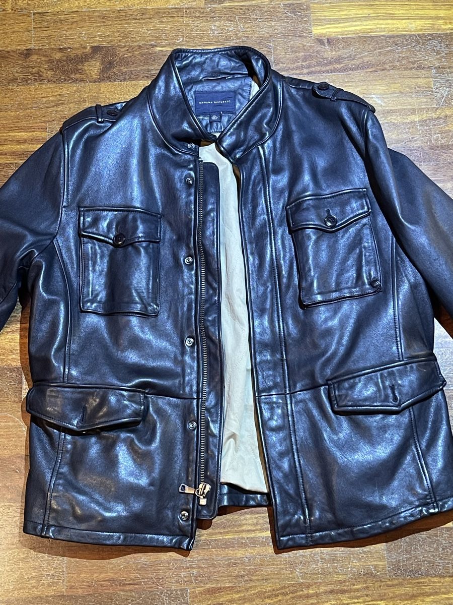 Banana Republic Giacche: Banana Republic classic leather jacket – Usato da Castagnola venduto da Car2X2N 1
