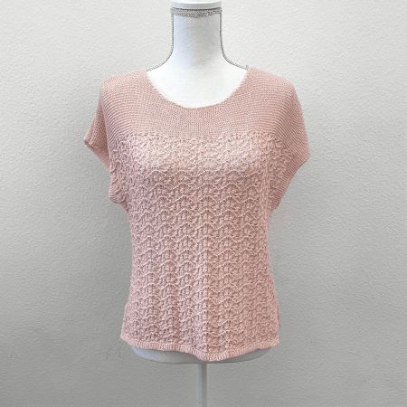 SHEIN Top Pull Rose Pâle Manches Courtes - Taille S