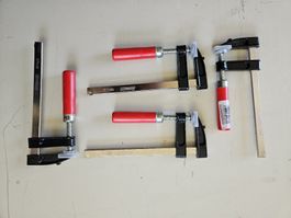 4x Zwingen Mannesmann 50x150mm Neuwertig für Heimwerker 🛠️