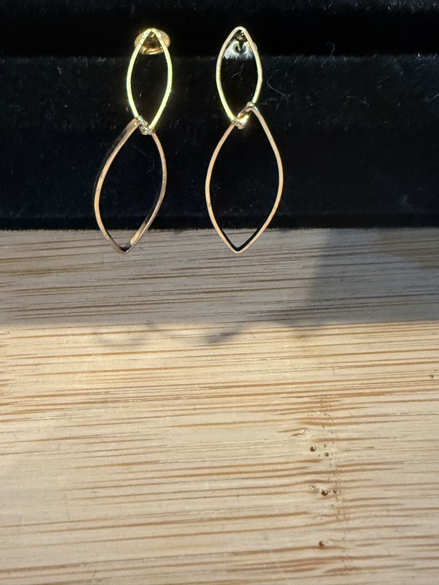 Orecchini pendenti & Orecchini a lobo: Modeschmuck - Elegante Ohrringe, Gold-Look – Usato da Basel venduto da zukk_ 3