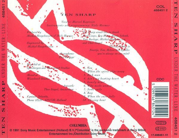 CD: Ten Sharp – Under The Water-Line – Usato da St.Gallen venduto da jalamusic 1