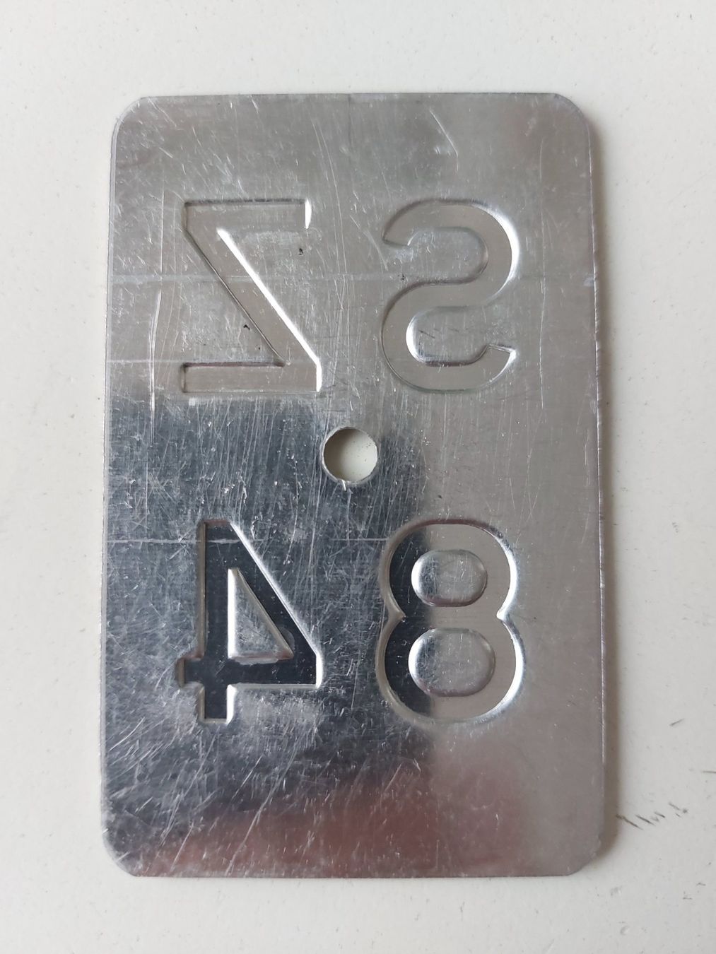 Sachs Insegne: Velonummer SZ 84 Mofanummer plaque Mofa – Usato da Schenkon venduto da Uhu007 1