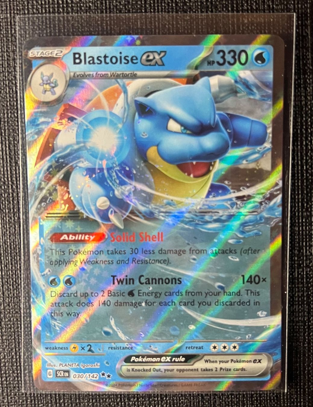 Pokémon Carte collezionabili: Pokemon Blastoise ex 030/142 Stellar Crown EN – Usato da Appenzell venduto da RMBricks