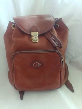 Zaino vintage in pelle marrone I Santi