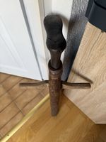 Forme à chaussure ancien bois m tal vieux état