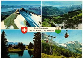 Col du Pillon - 4 Bild AK