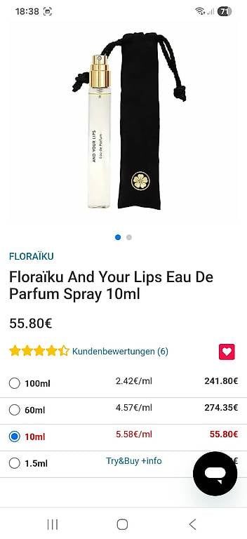 Profumi & Eau de Toilette: FLORAÏKU Parfüm – Nuovo e nell'imballaggio originale da Uerkheim venduto da Pod23 3