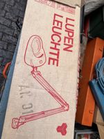 Vintage Lupenleuchte / Werkstattlampe - Top Zustand!
