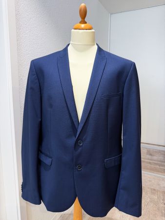 Globus Studio Sakko Herren Gr. 56 Blau Blazer Business Anzug