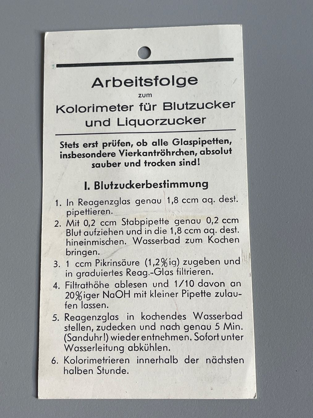Attrezzature mediche: Zeiss Blutzucker-Kolorimeter Vintage – Usato da Zürich venduto da d.reitzer 4
