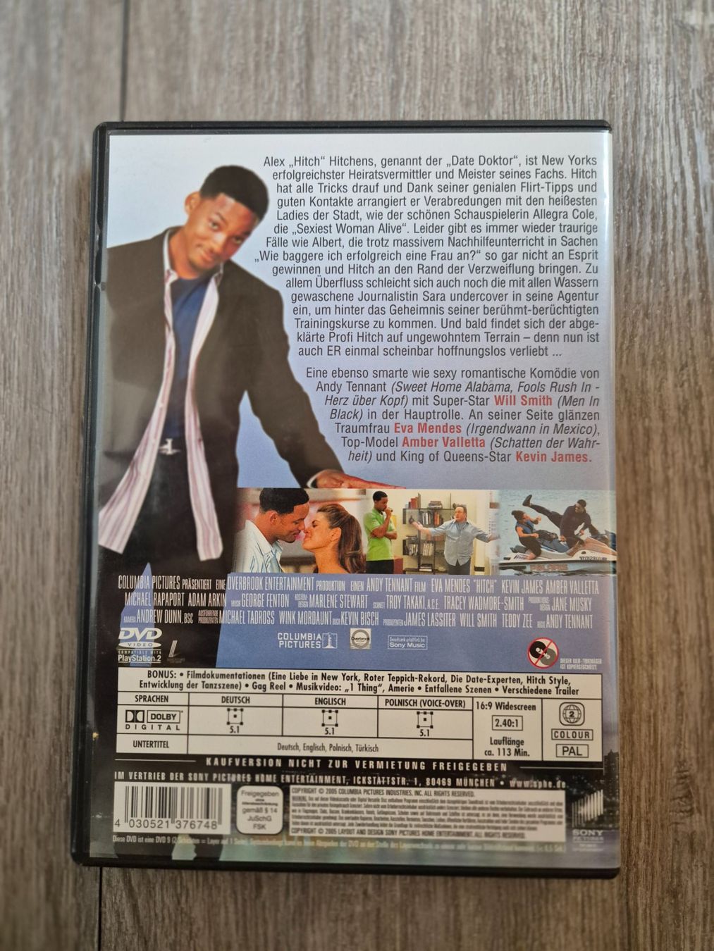 Tutti i DVDs: DVD - Hitch, der Date Doktor mit Will Smith – Usato da Solothurn venduto da Daniel_SO 1