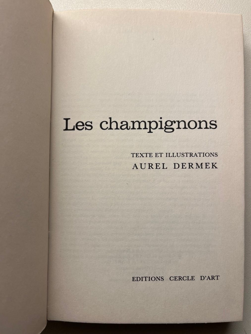 Libri: Les Champignon von Aurel Dermek – Usato da Laufen venduto da Nuria44 2