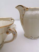 Ravissant Service à thé en porcelaine à liseré or de Limoges