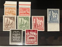 Berlin 1953, Mi 106-13, **, KP 145