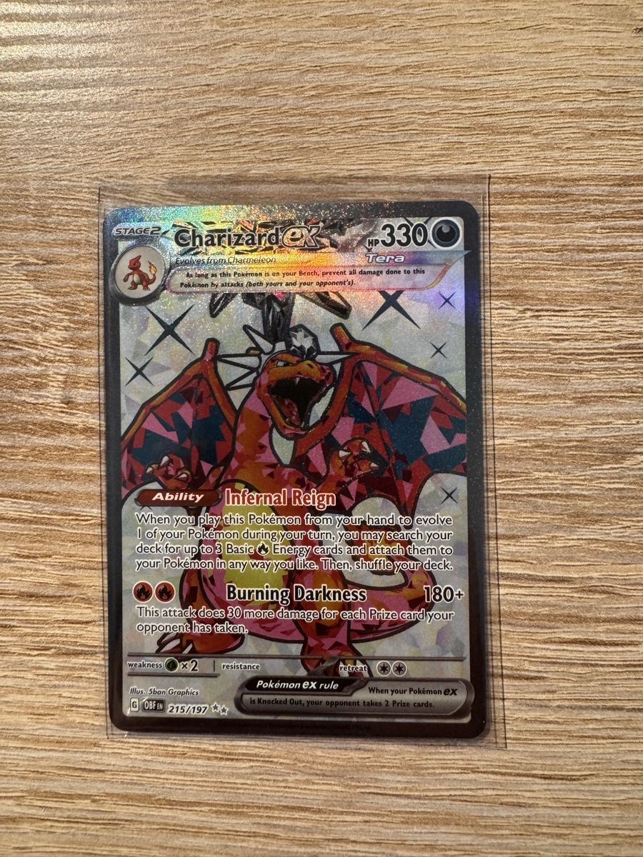 Pokémon Carte collezionabili: Charizard EX 215/197 Obsidian Flames (EN) – Usato da Morbio Inferiore venduto da pip_lns9