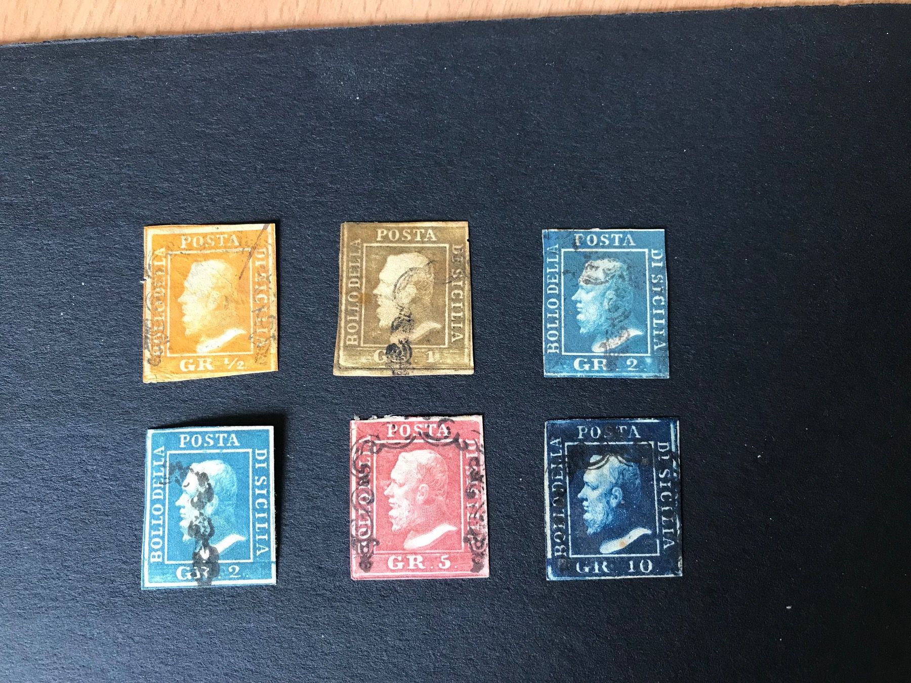 Alle Briefmarken: 1859, Sizilien - König Ferdinand – Gebraucht aus stäfa von brandy66