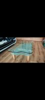 Couchtisch Glas Holz modern Design gebraucht.