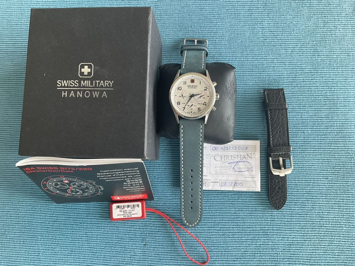 Swiss Military Orologi: Swiss Military Hanova Uhr – Usato da Vaz/ Obervaz venduto da lain67 1
