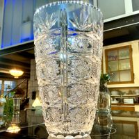BOHEMIA VINTAGE XL BLEIKRISTALLVASE AUS 60-ER, TOP ZUSTAND