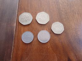 Pièces de monnaie de Jordanie (5 X)