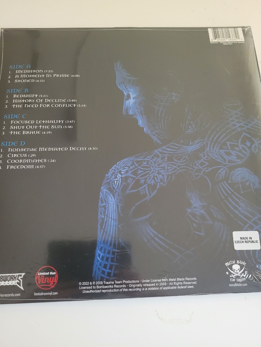 Dischi in vinile: Believer - Gabriel 2xLP Gatefold Blue Vinyl – Nuovo e nell'imballaggio originale da Münsingen venduto da Drachenwurst 2