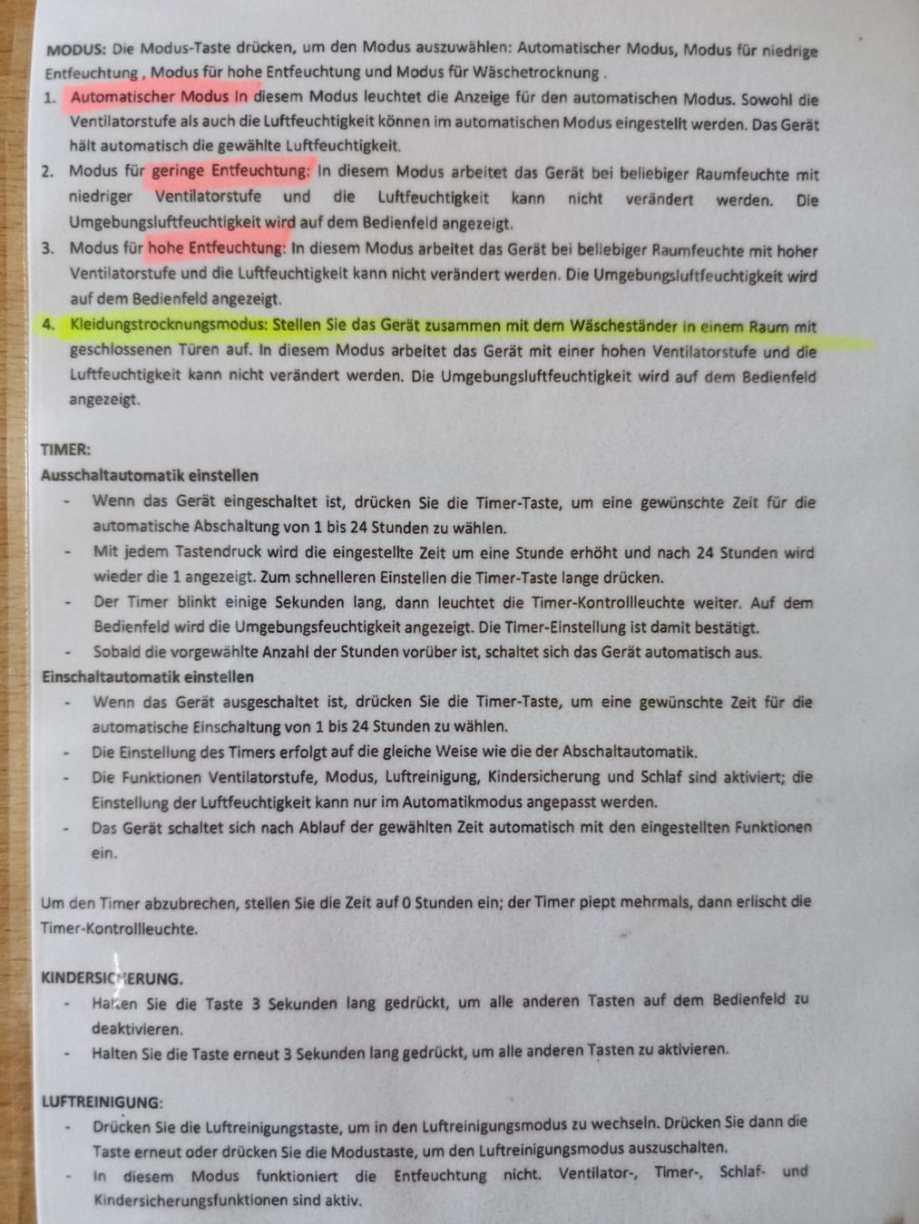 Deumidificatori: Luftentfeuchter mit Kleidungstrocknungsmodus – Usato da Fulenbach venduto da chschfra 5
