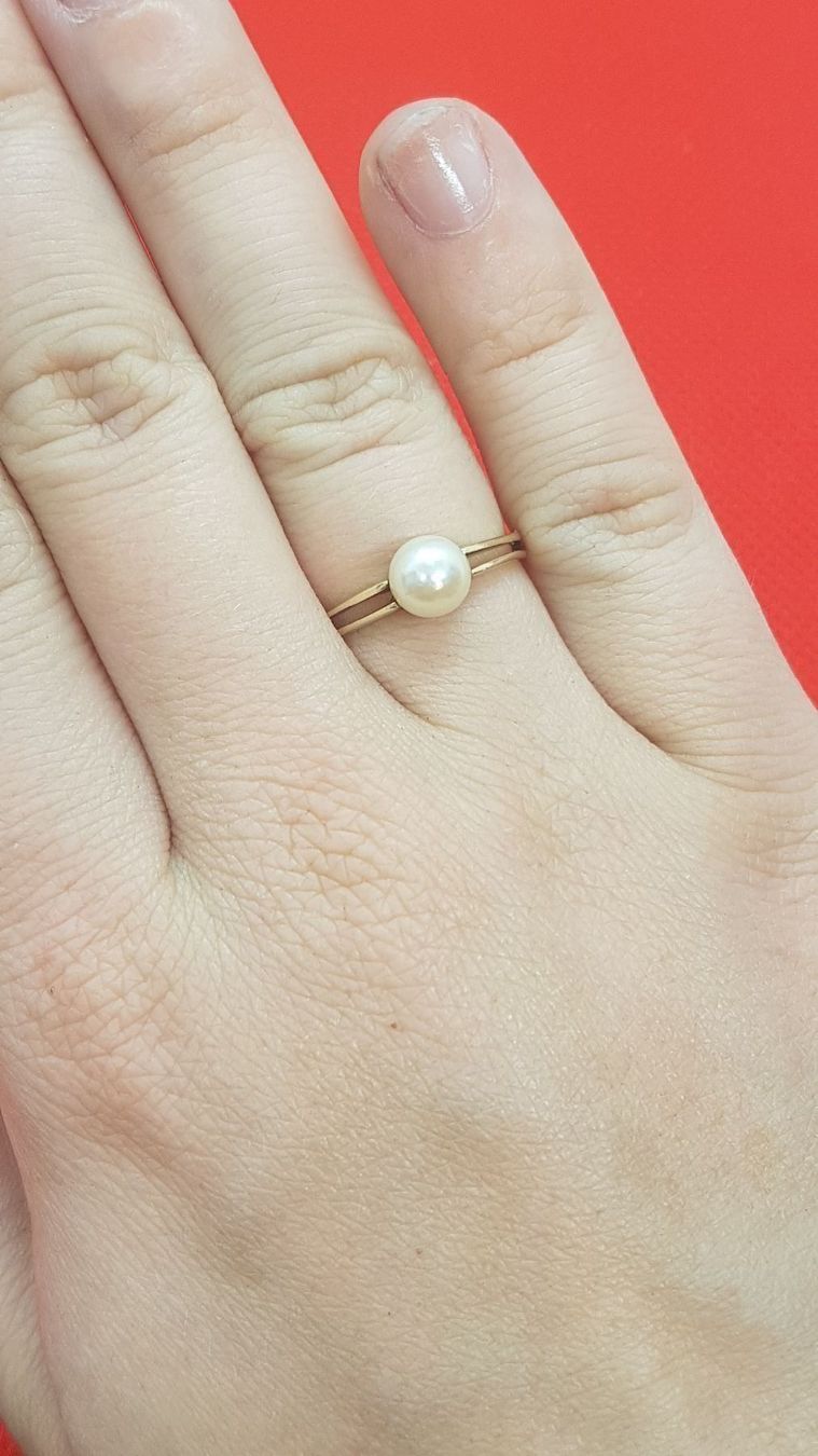 Ringe: Zierlicher Ring mit echter Zuchtperle – Neu (gemäss Beschreibung) aus Unterägeri von Altgoldschmuck 1