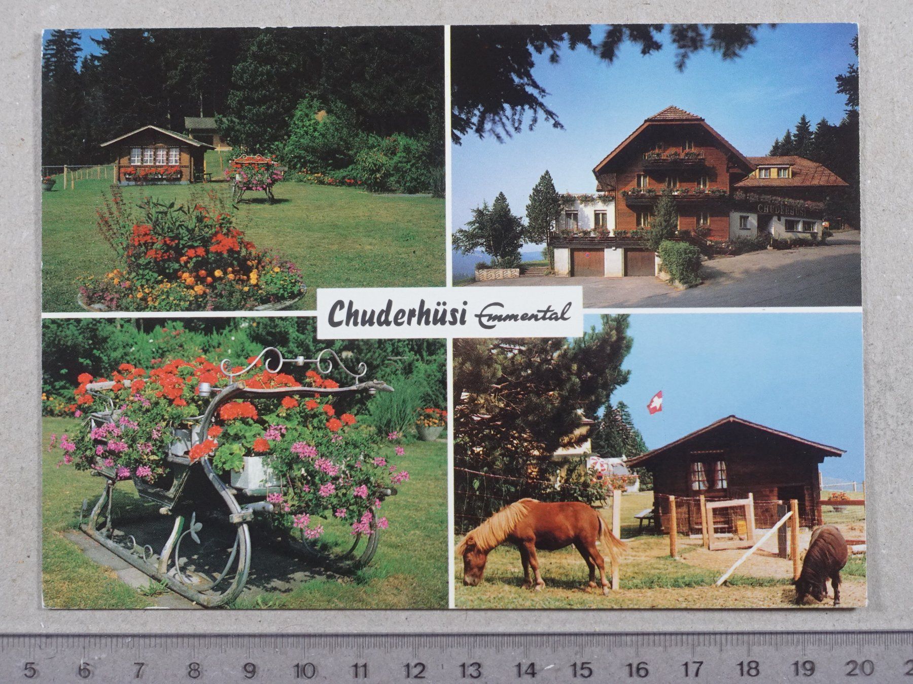 Cartoline postali: Emmental, Chuderhüsi, 1984 – Usato da Lenzburg venduto da fh1