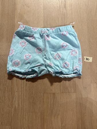 Süsse Shorts Gr. 80, Donut-Print, leichte Sommerhose