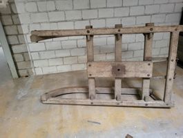 Antiker Holzschlitten, Deko oder zum Restaurieren