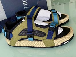 DIOR ATLAS Neoprene Khaki Wildleder Sandals Sandalen 45 NEU