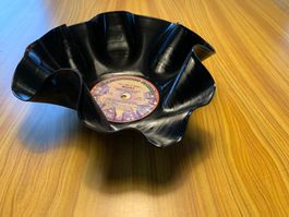 Vinyl Schale Schüssel Obstschale Deko Art Kunst Geschenk