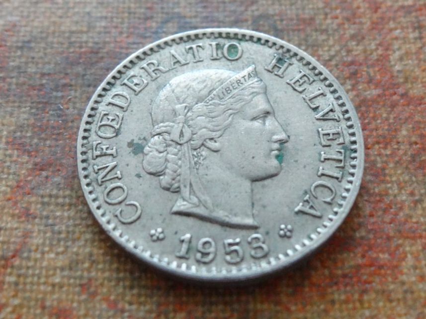 Toutes les monnaies: 5 Rp. 1953 – D'occasion à Romanel-sur-Lausanne par Swift13