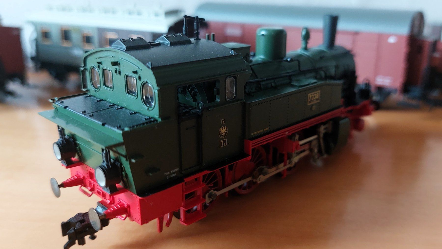Fleischmann Modellini di ferrovie: Fleischmann 4895 - Dampfzug mit T9.3 der K.P.E.V. – Nuovo (secondo la descrizione) da Rotkreuz venduto da MOBAHN-1zu87 2